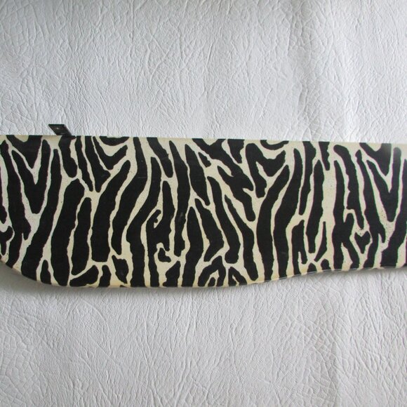 Zebra Print Custom Painted Small Shelf - Picture 3 of 10